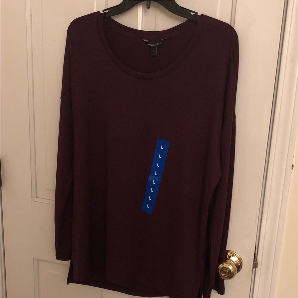 🆕Long Sleeve Scoop Neck lightweight sweater Top -